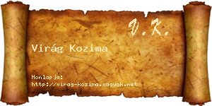 Virág Kozima névjegykártya